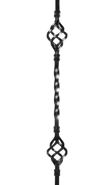 Double Basket Iron Baluster : 2553 | Stair parts
