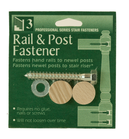 Rail & Post Fastener with 1" Flush Mount Plugs C-3301 | Stair parts