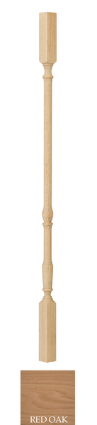 Traditional Square Top Wood Baluster : C-5067 | Stair parts