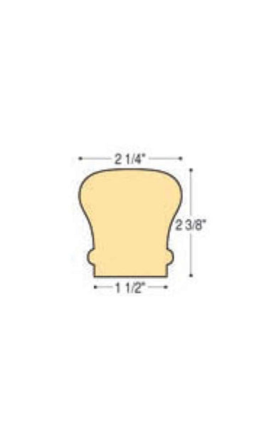 Traditional RH "S" Turn: C-7047RH | Stair parts