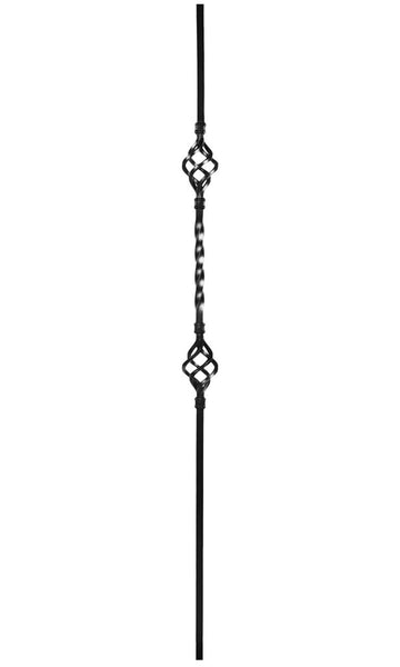 Double Basket Iron Baluster : 2553 | Stair parts