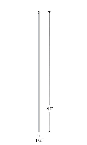 Plain Square Bar Iron Baluster : 2555 | Stair parts