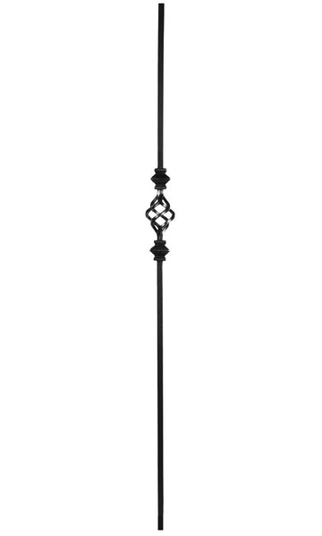 Double Knuckle Single Basket Iron Baluster : 2558 | Stair parts