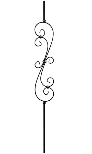 Skinny Scroll Iron Baluster : 2581 | Stair parts