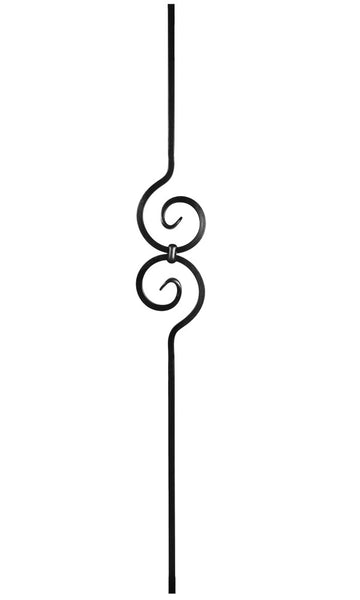 Spiral Scroll Iron Baluster : 2582 | Stair parts