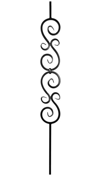 Double Scroll Iron Baluster : 2583 | Stair parts