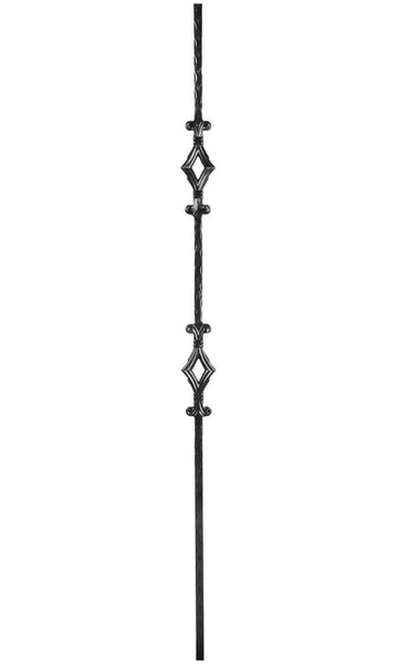 Double Window Iron Baluster : 2761 | Stair parts