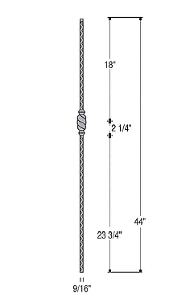 Single Beehive Iron Baluster : 2766 | Stair parts