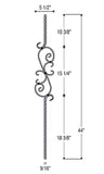 Three Piece Scroll : 2797 | Stair parts