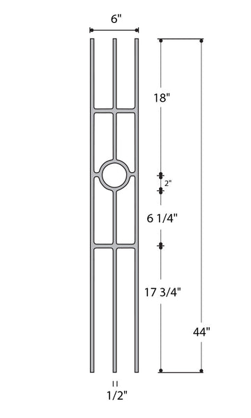 Three Leg Medallion : 2933 | Stair parts