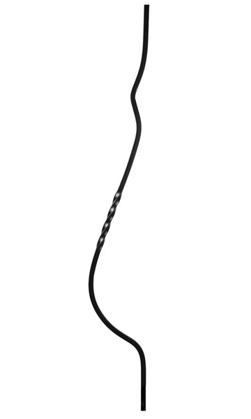 Single Twist Belly Iron Baluster : 2987 | Stair parts