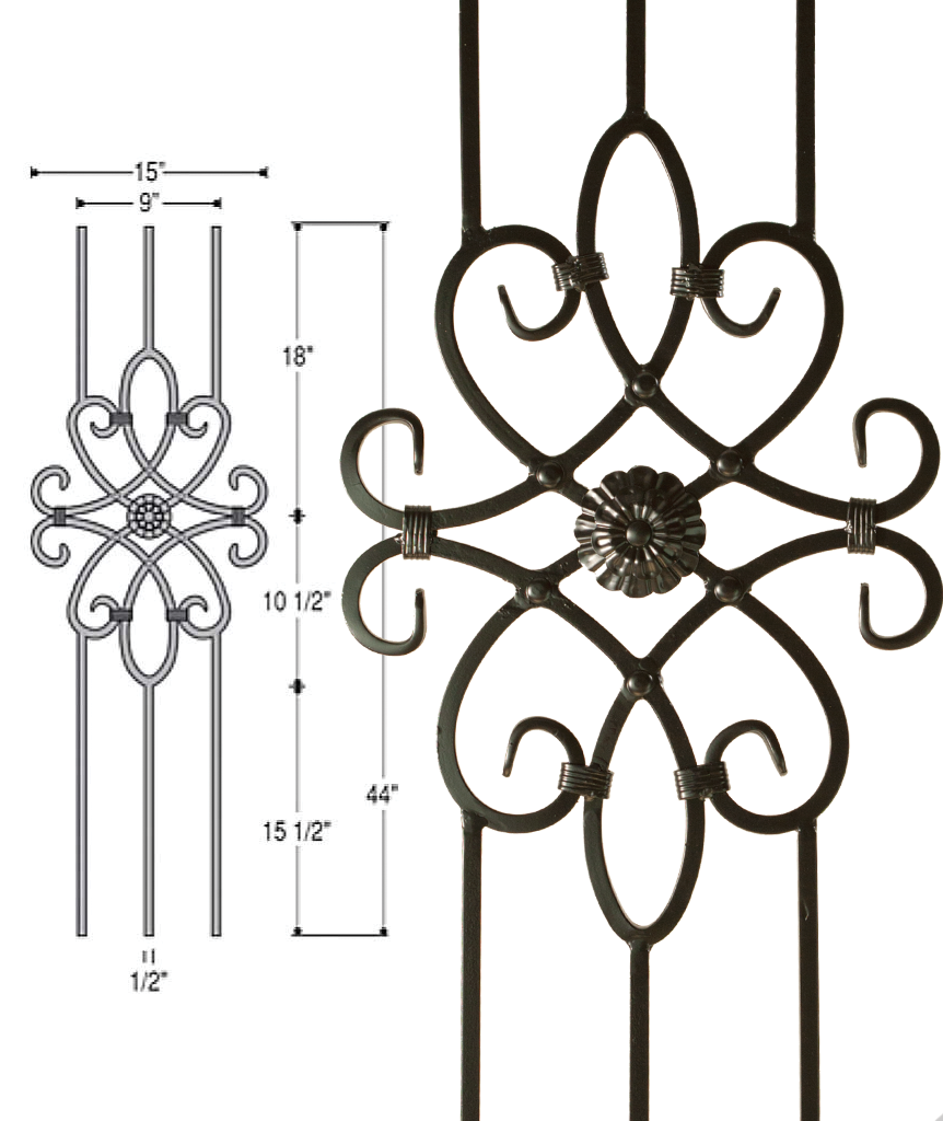 3 Leg Panel : 2491 | Stair parts