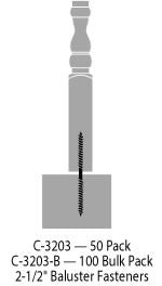 Baluster Fasteners C-3203 | Stair parts