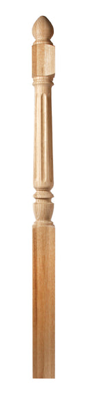 Chippendale Colonial Top Fluted Starting Newel : C-4280 | Stair parts