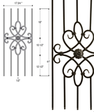 5 Leg Panel : 2492 | Stair parts