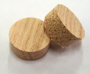 1/2" Flush Mount Plugs | Red Oak | Stair parts
