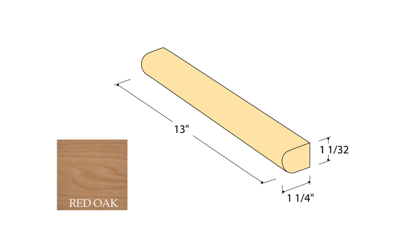 Tread Return 13" C-8080 | Stair parts