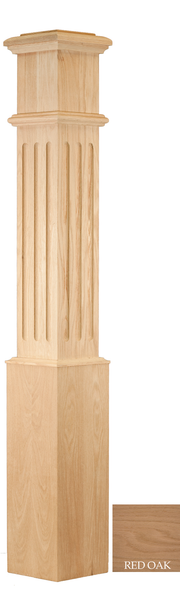 Fluted Box Newel (Large : C-4095-F | Stair parts