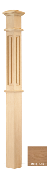 Raised Panel Box Newel : C-4695-RP | Stair parts