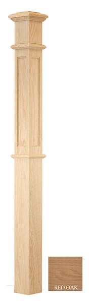 Flat Panel Box Newel (Medium) : C-4691-FP | Stair parts