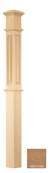 True Raised Panel Box Newel (Medium) : C-4691-RP | Stair parts