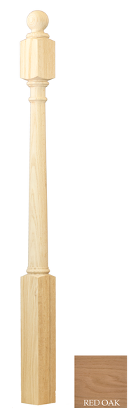 Traditional Ball Top Landing Newel : C-4045BT | Stair parts