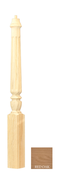 Chippendale Fluted Starting Newel : C-4270 | Stair parts