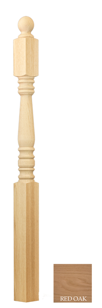 Traditional Angle/Landing Ball Top Newel : C-4556BT | Stair parts