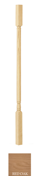 Traditional Square Top Wood Baluster: C-5070 | Stair parts