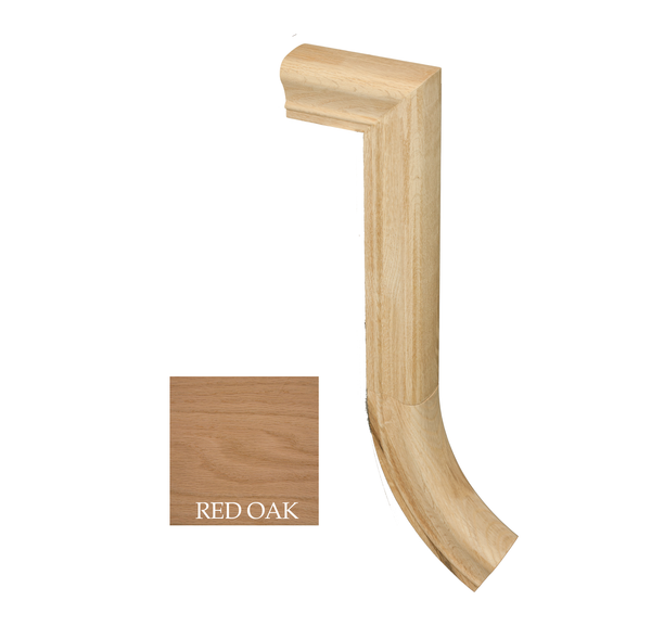 Bristol Gooseneck 2 Riser No Cap : C-7199 | Stair parts