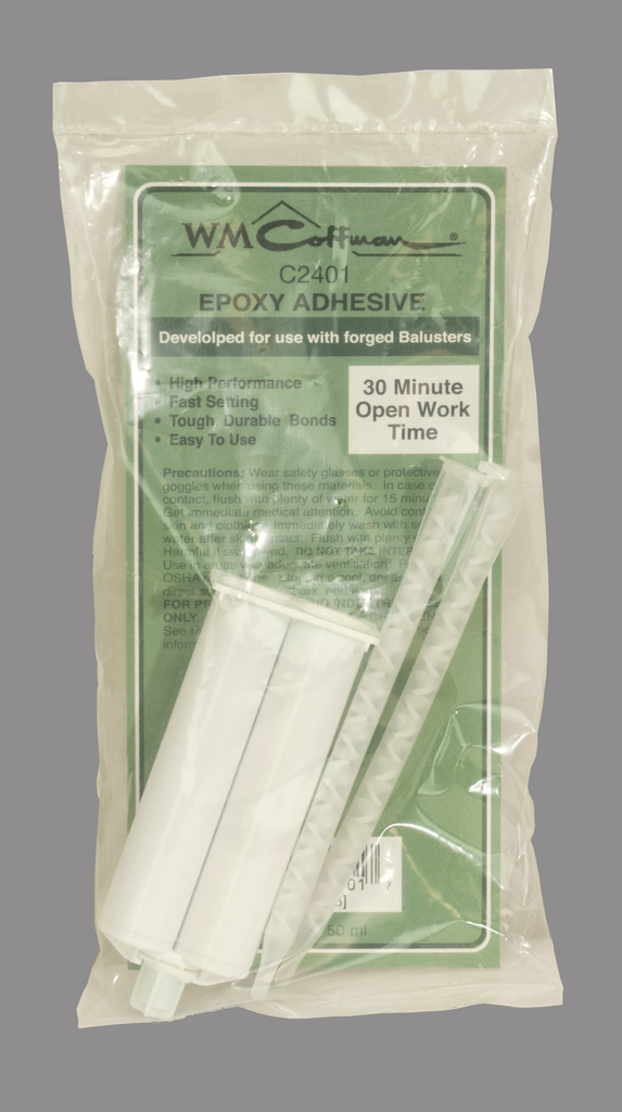 Epoxy Adhesive - 1.7 Oz. with 2 Nozzles (packaged): C-2401 | Stair parts