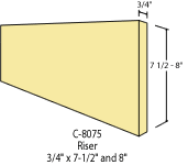 Risers     C-8075 | Stair parts