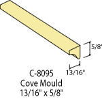 Lineal Cove Moulding (per LF) : C-8095 | Stair parts