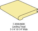 Lineal Landing Tread 5-1/4" (per LF) : 8590 | Stair parts