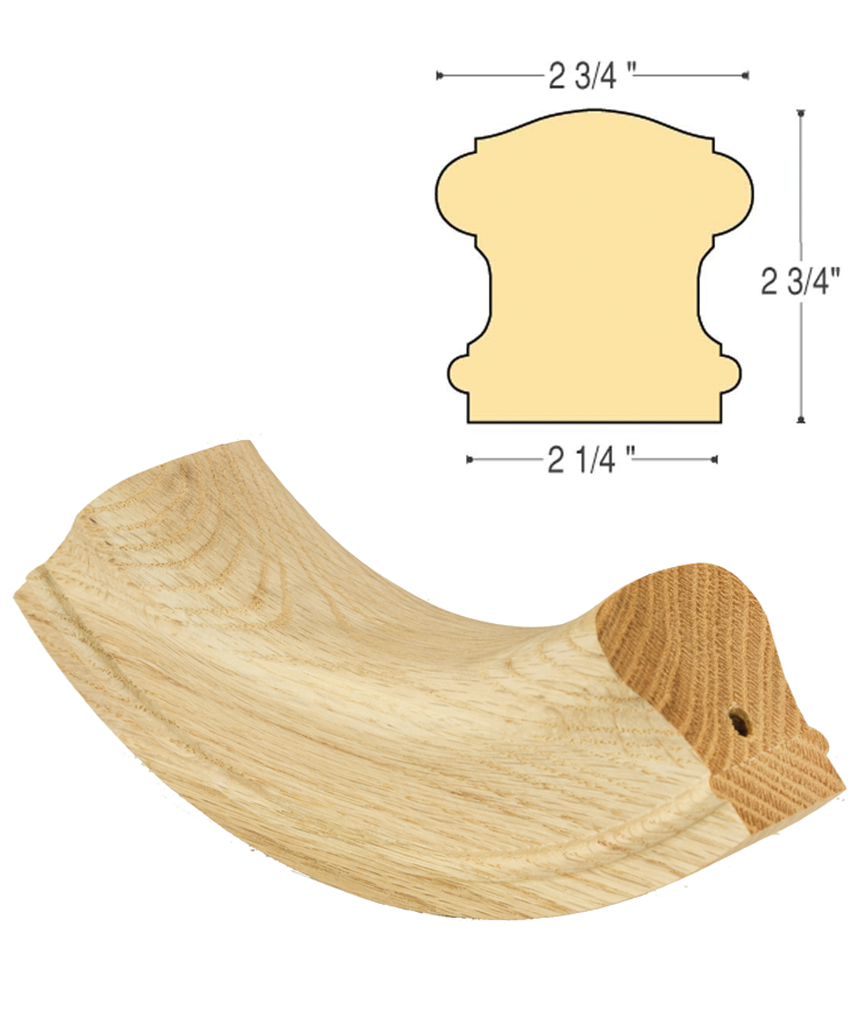 Bristol 90 Degree Up Easing : C-7114S | Stair parts