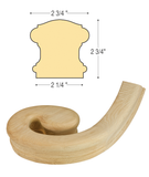 Bristol LH Volute : C-7130 | Stair parts