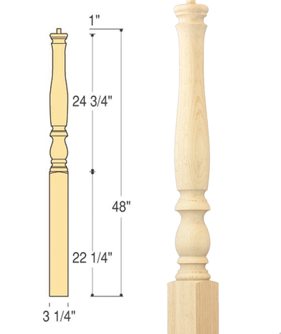 Bristol Starting Newel : C-4111 | Stair parts