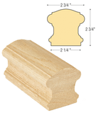 Bristol Straight Rail Solid Cap: C-6110S | Stair parts