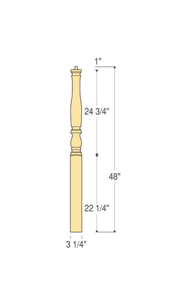 Bristol Starting Newel : C-4111 | Stair parts