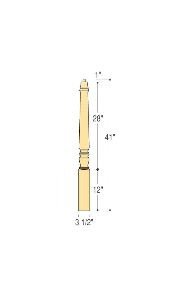 Marion Starting Newel : C-4272 | Stair parts