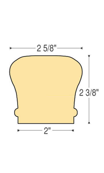 Classic Straight Rail  -  6210 | Stair parts