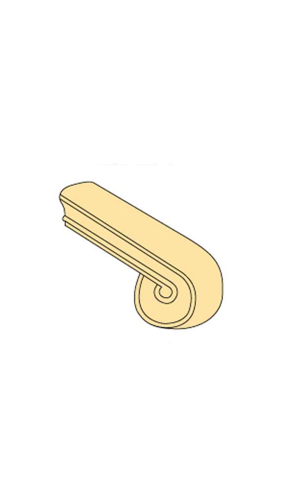 Traditional Vertical Volute : C-7031 | Stair parts