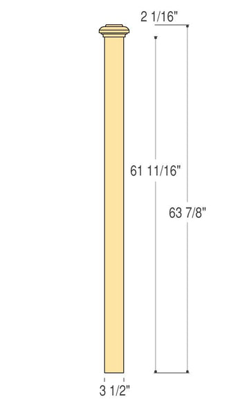 Landing Box Newel : C-4077 | Stair parts