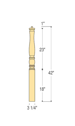 Richmond Starting Newel : C-4410 | Stair parts