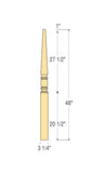 Richmond Intermediate Rake Newel : C-4419 | Stair parts