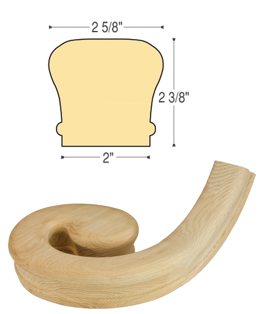 Classic LH Volute : 7230 | Stair parts