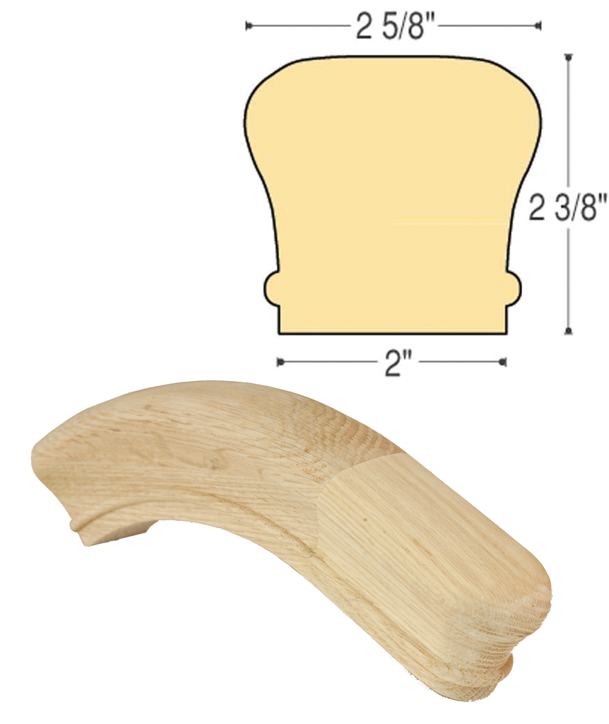 Classic Over Easing with Returned End : C-7216 | Stair parts