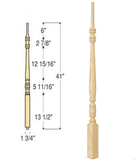 Classic Pin Top Wood Baluster : C-5611 | Stair parts