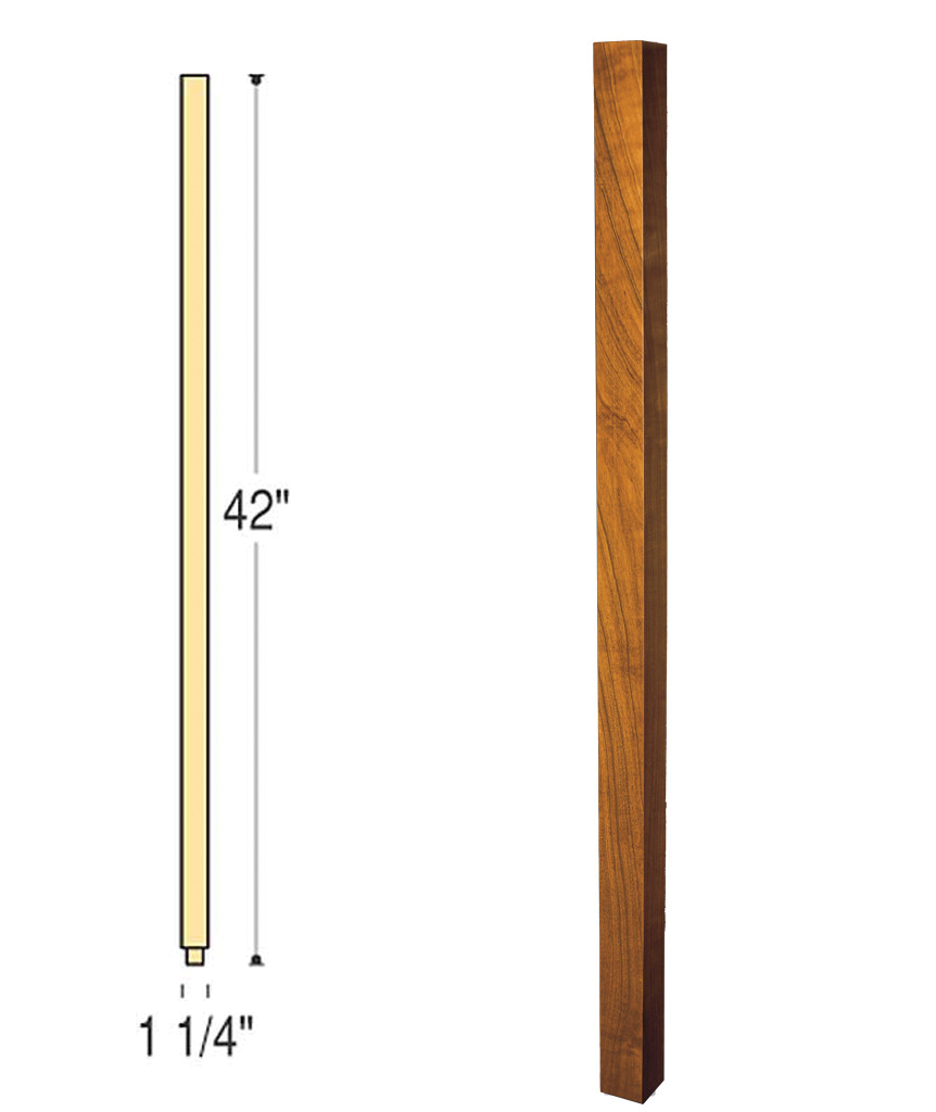 Craftsman Square Wood Baluster : C-5060 | Stair parts