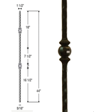 Double Forged Ball Iron Baluster : 2991 | Stair parts